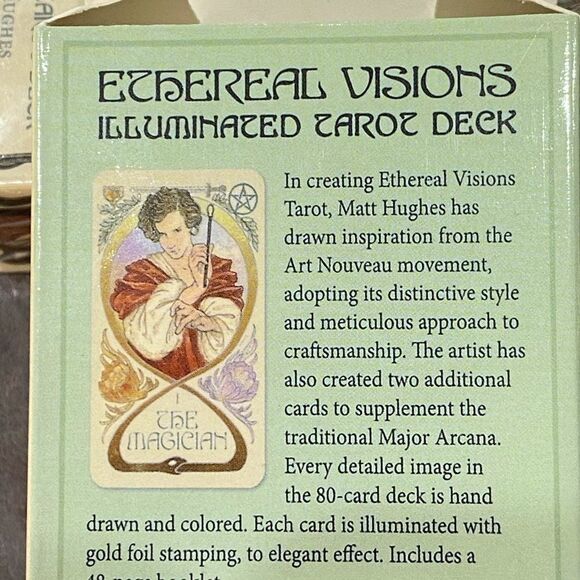 Ethereal Visions Illuminated Astrology Tarot Deck by Matt Hughes 80 Cards NEW - Picture 3 of 4